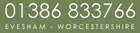 Call Tom Cook on 01386 833766